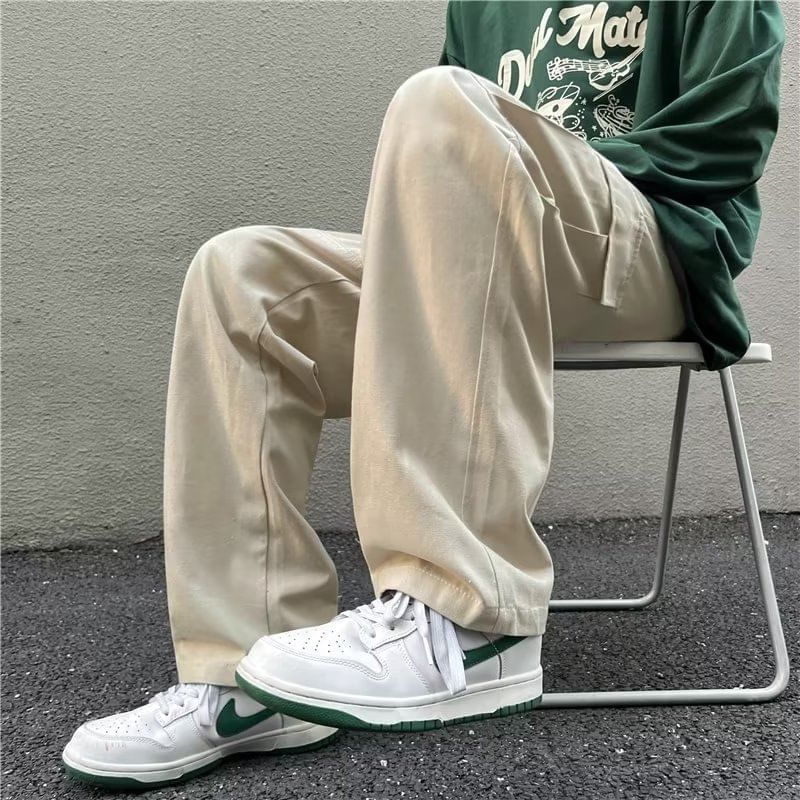 AXEN - Low Rise Plain Straight Leg Cargo-broek