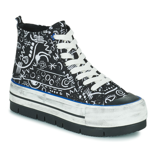 Desigual - SHOES CRUSH ARTE - Noir / Blanc