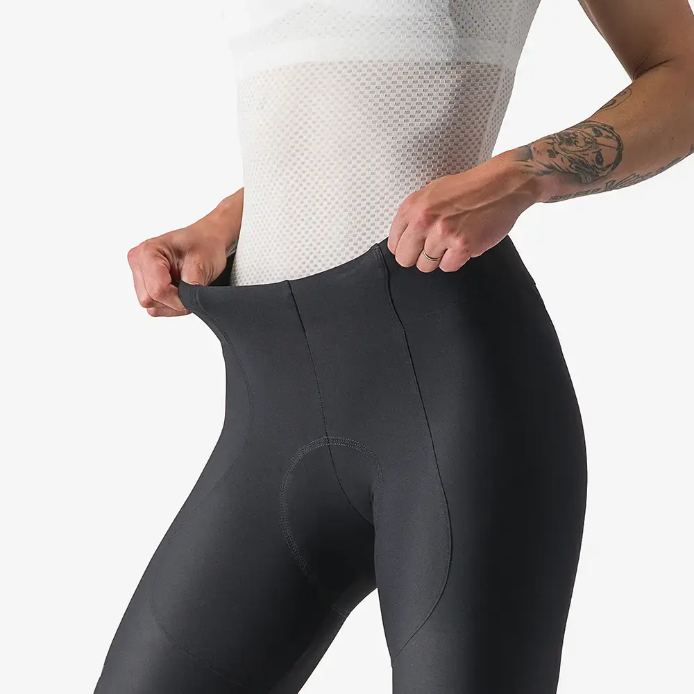 Castelli Espresso Fietsbroek Kort Zonder Bretels Zwart Dames