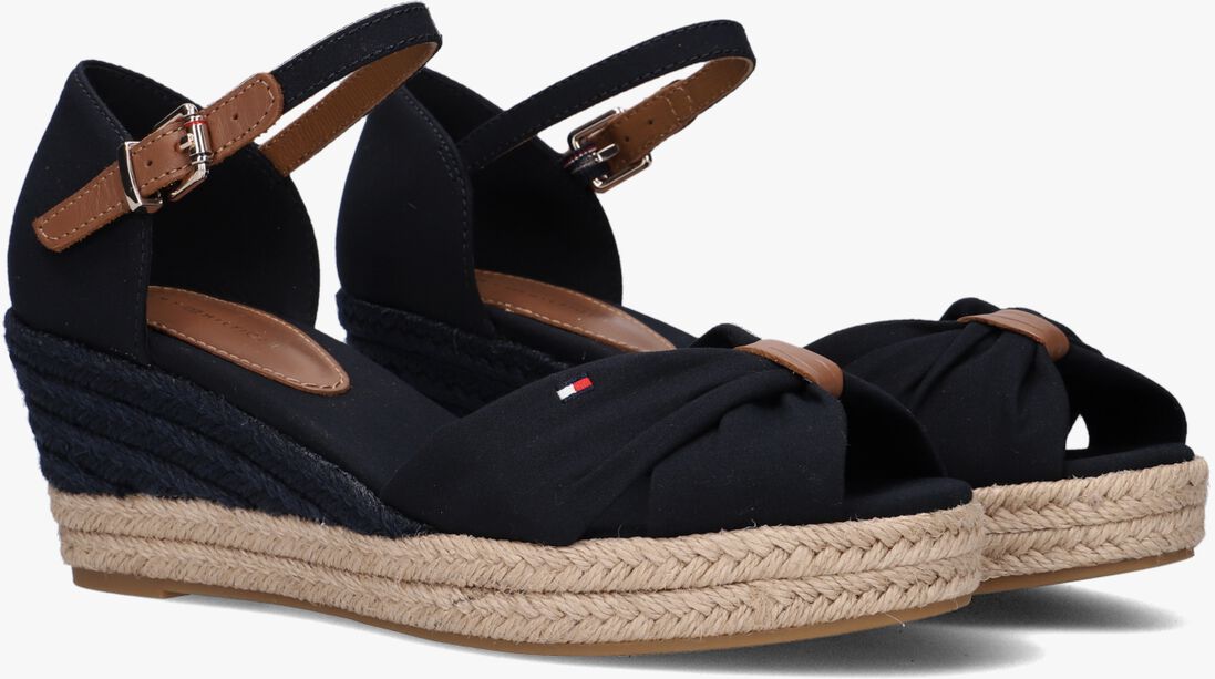 TOMMY HILFIGER blauwe tommy hilfiger espadrilles basic open toe mid wedge