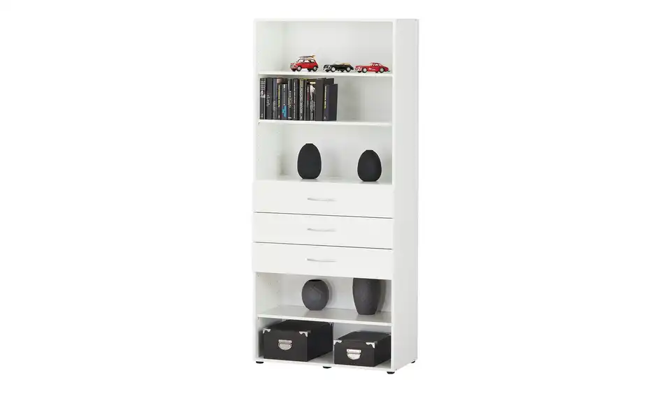 Regal Multischrank-System 80 cm 185 cm Weiß