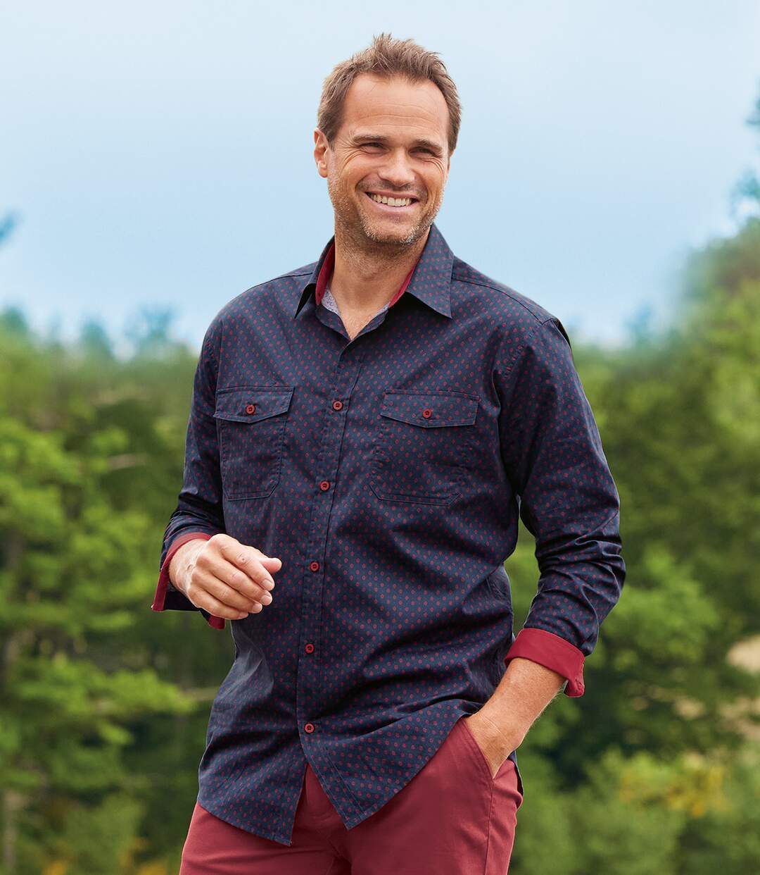 Chemise Popeline Imprimée Fantaisie
