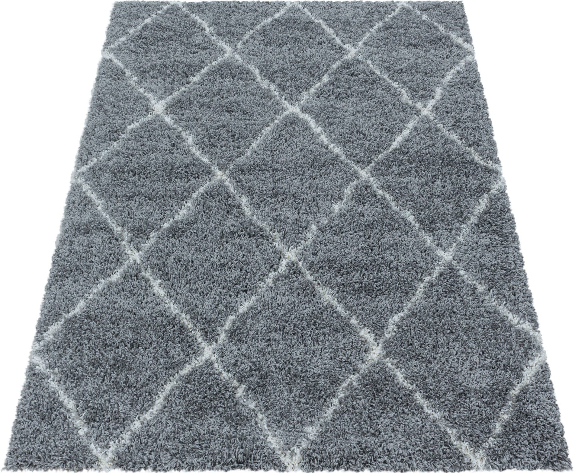 Ayyildiz Teppiche Hochflor-Teppich »ALVOR 3401« rechteckig 50 mm Höhe Shaggy, Langflor, Läufer, pflegeleicht, Wohnzimmer