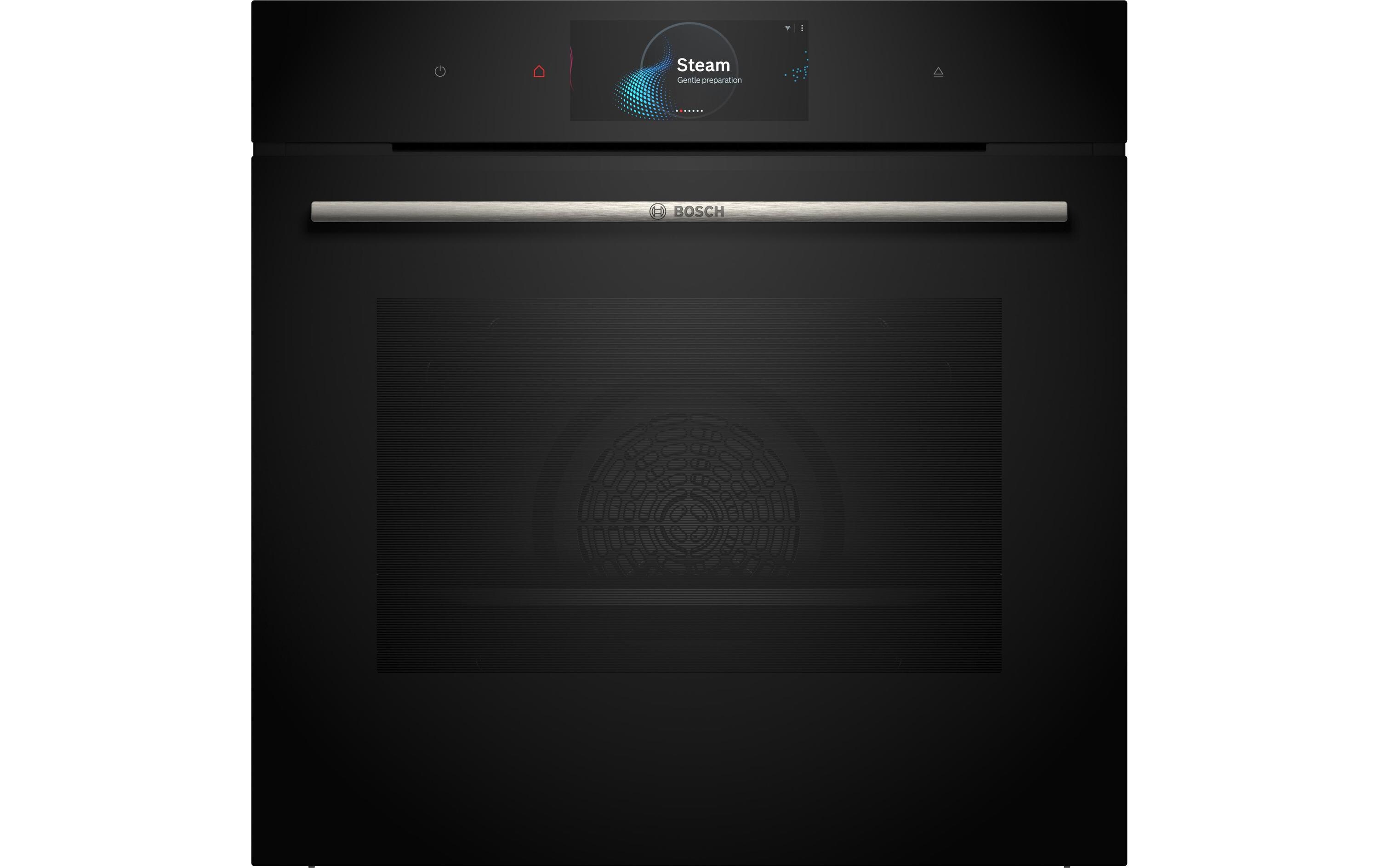 Einbaudampfbackofen HSG7584B1 Schwarz A+<br>Dampfbackofen mit digitalem Bedienring