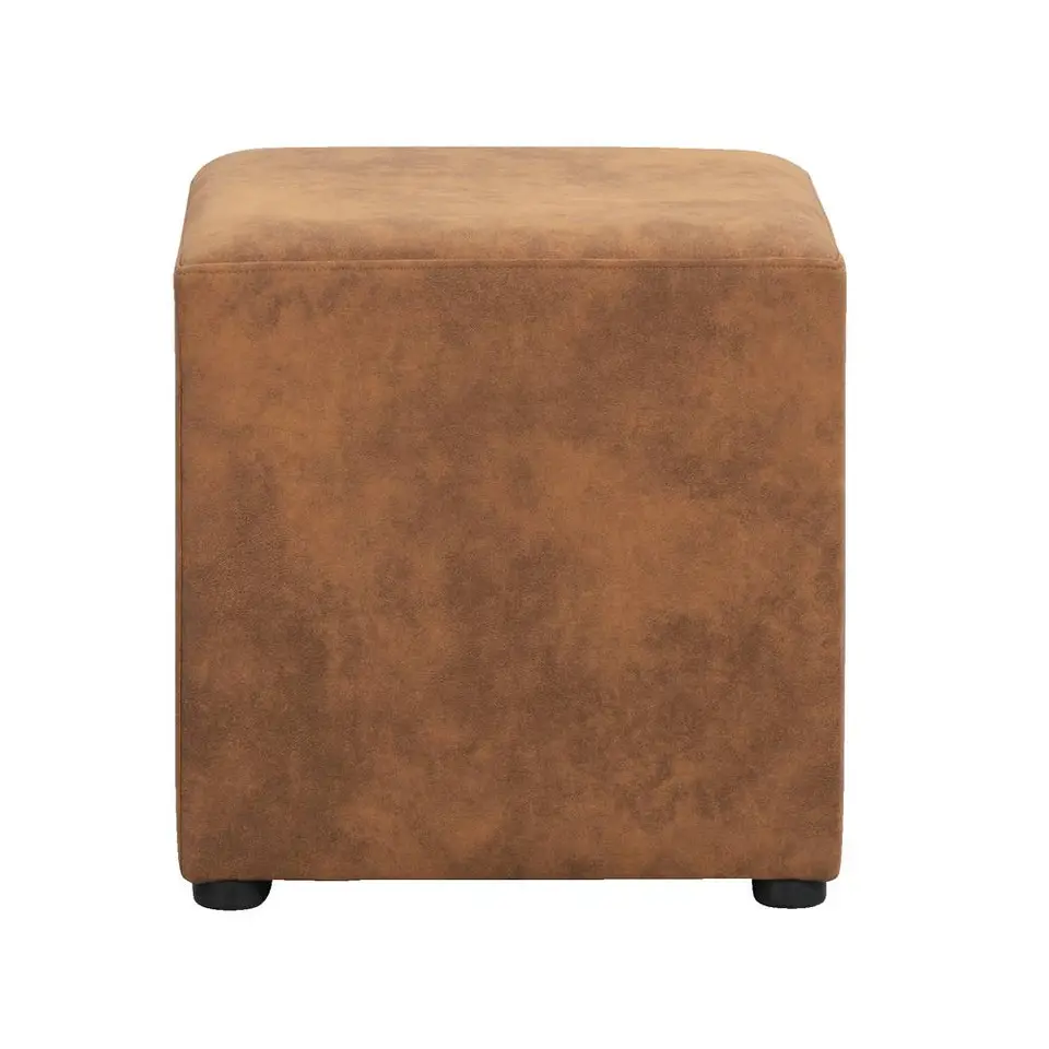 Hocker Nando - cognac - 45x45x45 cm
