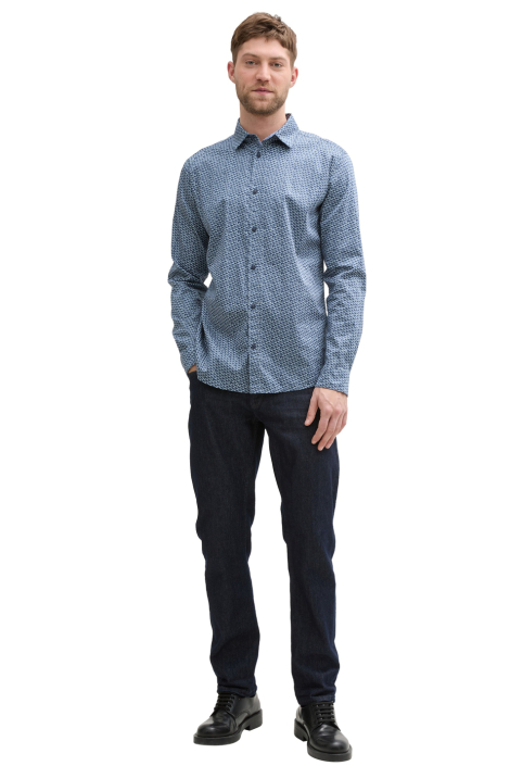 Tom Tailor blauwe heren overhemd