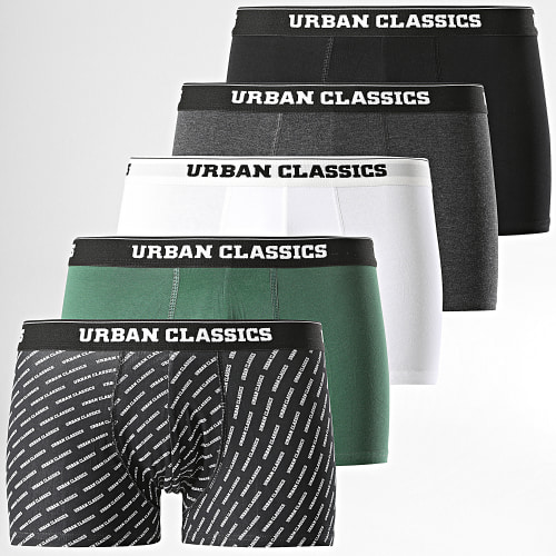 Lot De 5 Boxers TB3846 Noir Blanc Vert