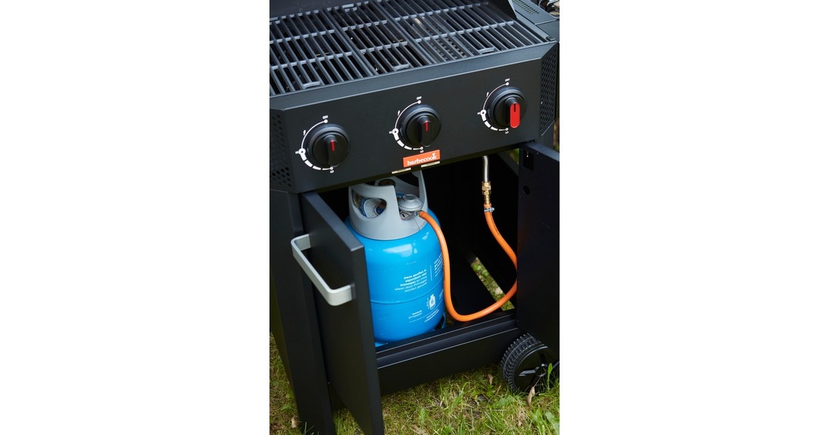 BarbecookLuca 312 gasbarbecue met kast en zijbrander  (Zwart)