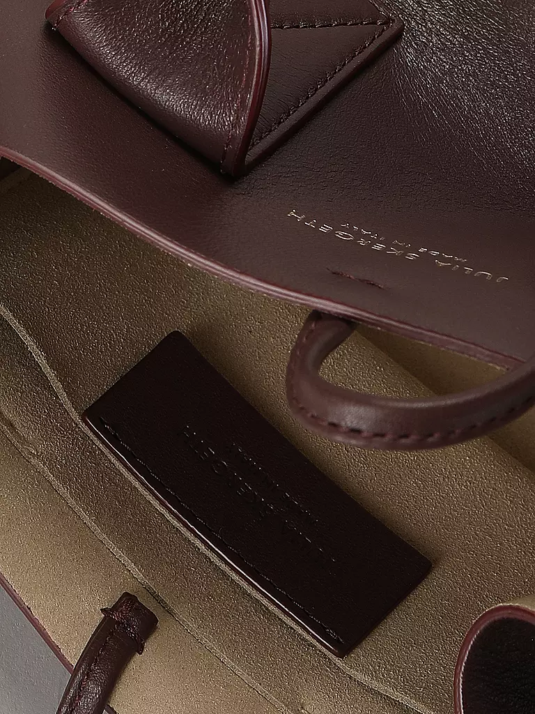 JULIA SKERGETH Ledertasche - Shopper Small dunkelrot