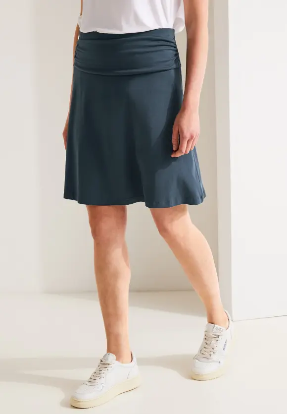 Minirock mit Raffdetails - cool vintage green