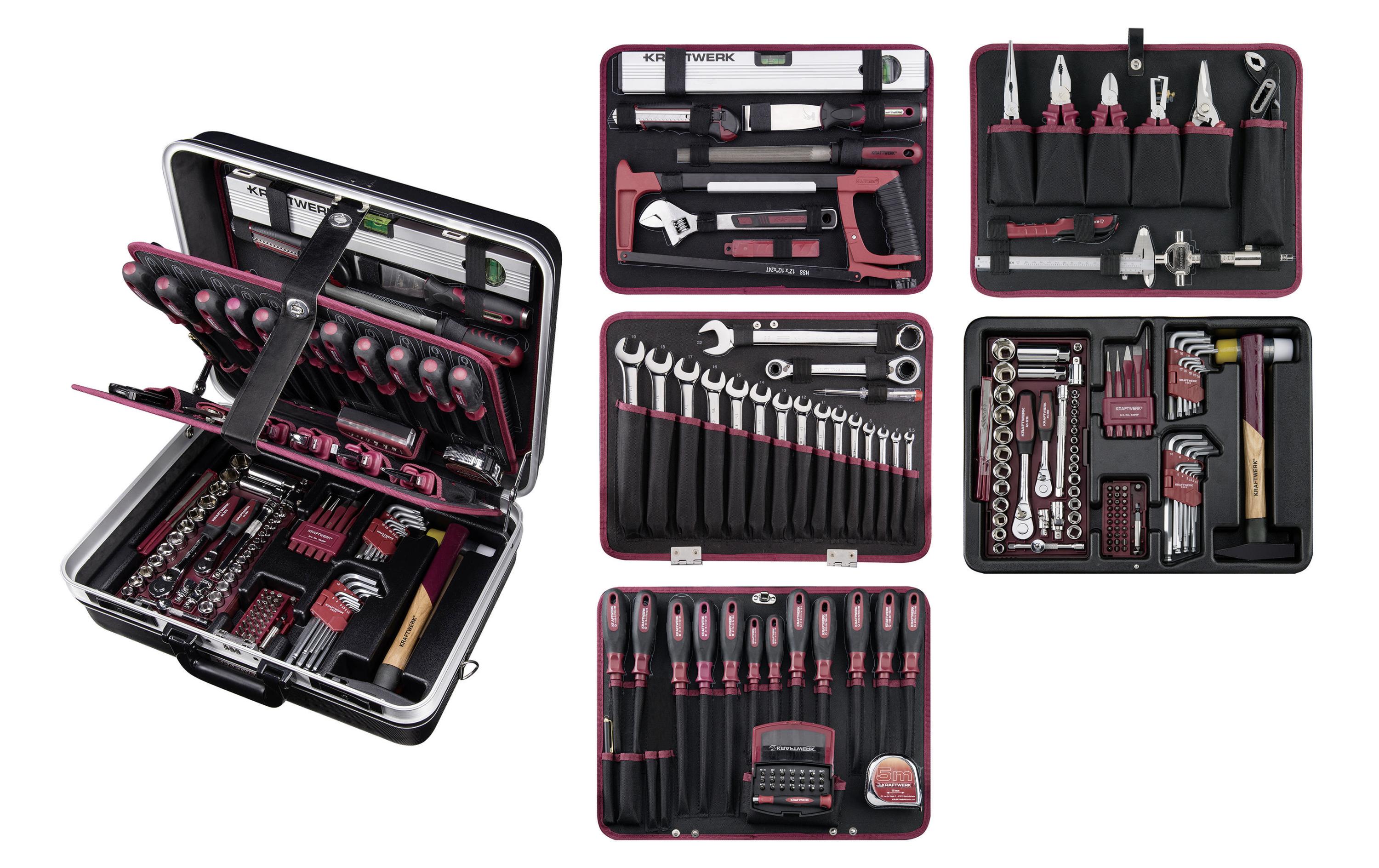 Werkzeugkoffer ABS-Profi P300 185-teilig<br>Abs-Profi-Werkzeugkoffer CH-Version