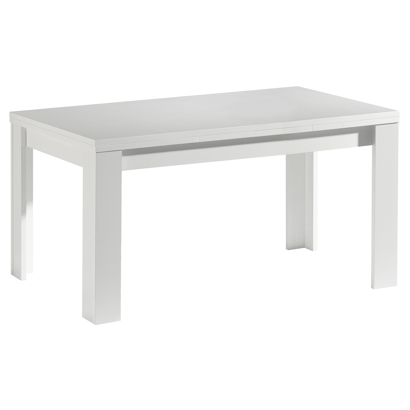 Esstisch - weiß matt - ausziehbar - 160 cm