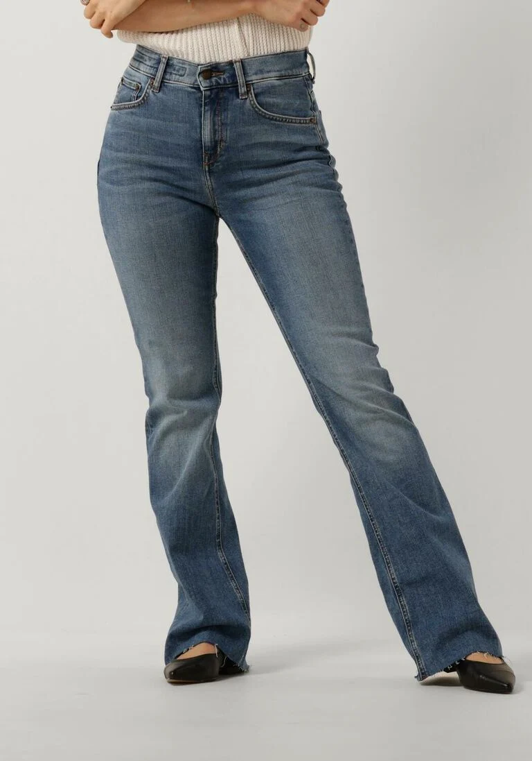 DRYKORN blauwe drykorn flared jeans far