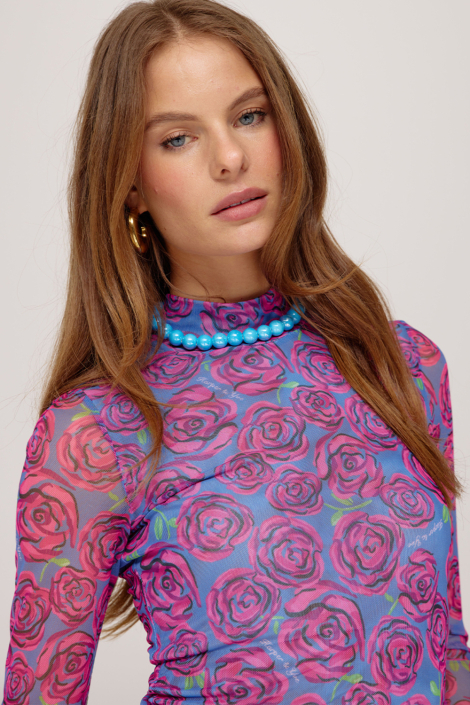 Harper & Yve roze dames t-shirt