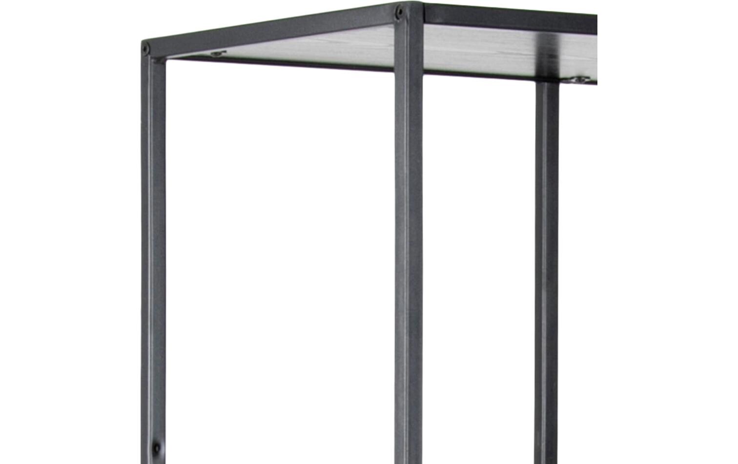 Regal Seaford 77 x 35 x 185 cm, Schwarz<br>Bücherregal