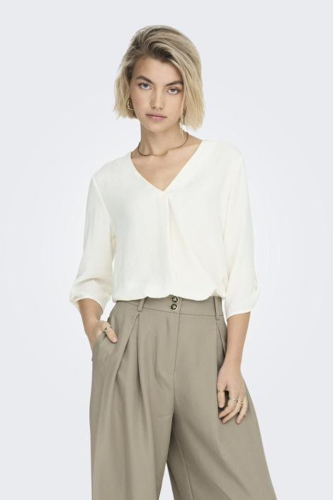 Jacqueline de Yong witte dames blouse