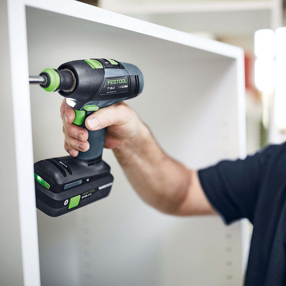 Furadeira FESTOOL T 18 sem escovas, 18V, 2 velocidades, em Systainer Skin 576448