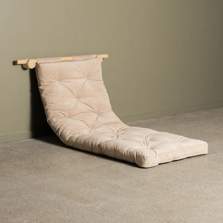 Karup Design - Hooked Schlafsessel inkl. Bravo Matratze 75 x 200 cm, beige