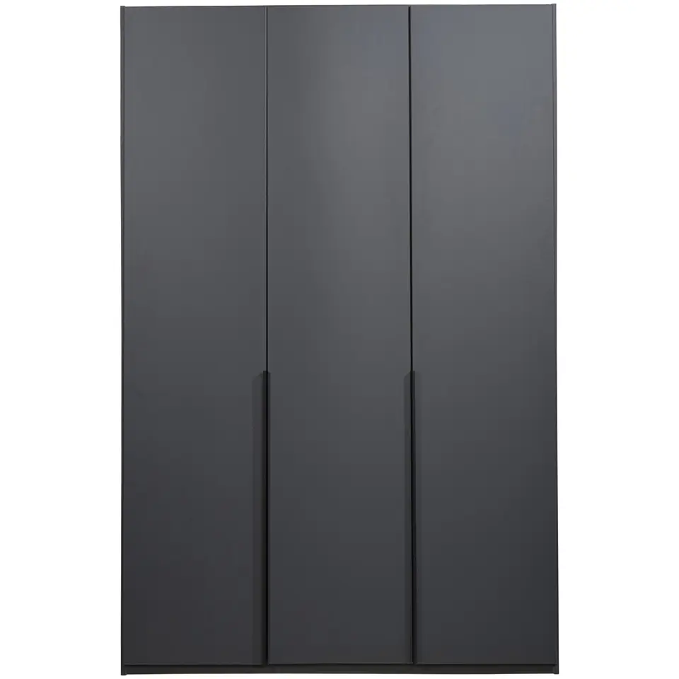 Kledingkast Milaan 3-deurs- grafiet - 208x135x58 cm