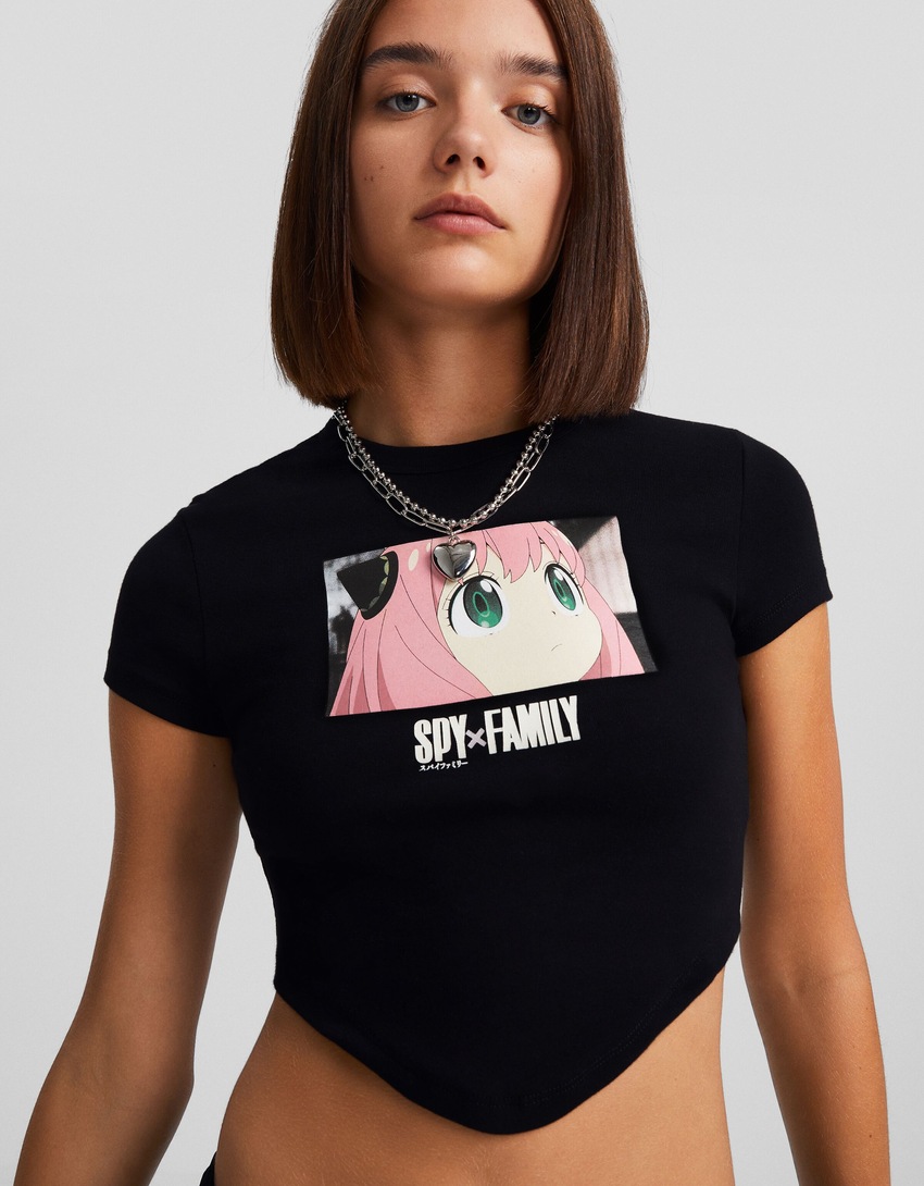Camiseta de manga curta estampada SPY x FAMILY