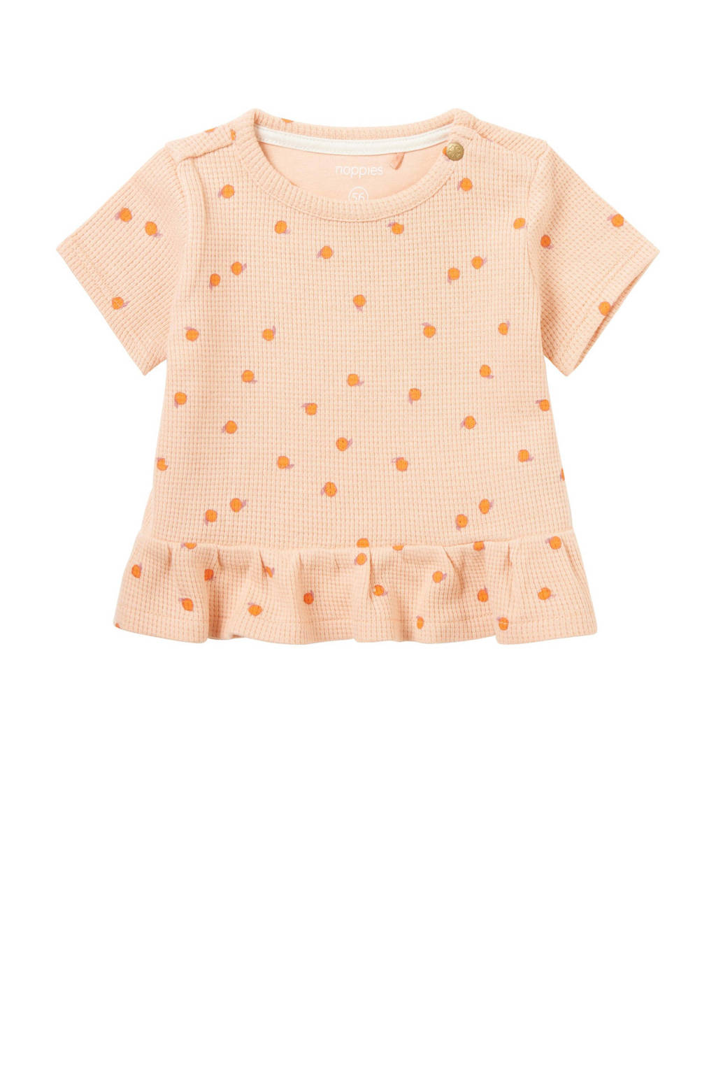 Noppies baby T-shirt Nampa van katoen oranje