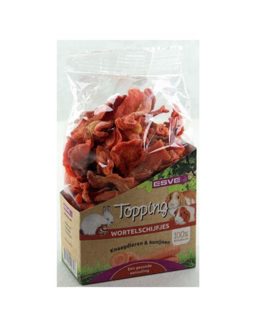 Esve Topping Wortelschijfjes - Knaagdiersnack - 125 g