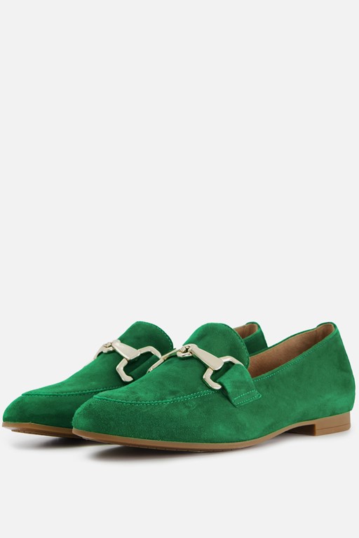 Gabor Instappers groen Suede