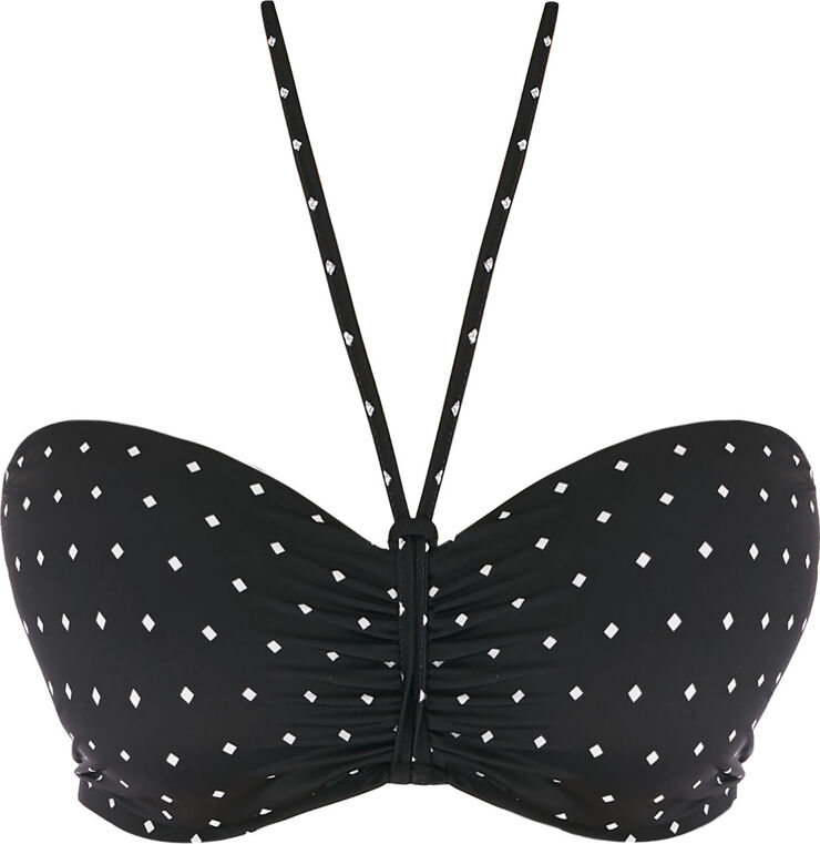 Freya JEWEL COVE padded bandeau bra AS7233BLK Black