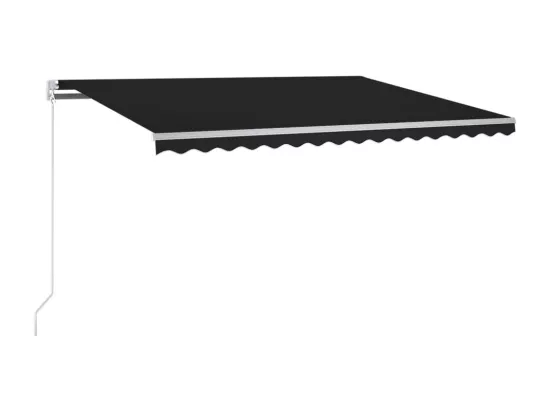 Auvent automatique capteur de vent et LED 300x250 cm Anthracite