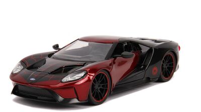 Jada Toys Spider-Man Bil med Figur Miles Morales 2017 Ford GT 1:2