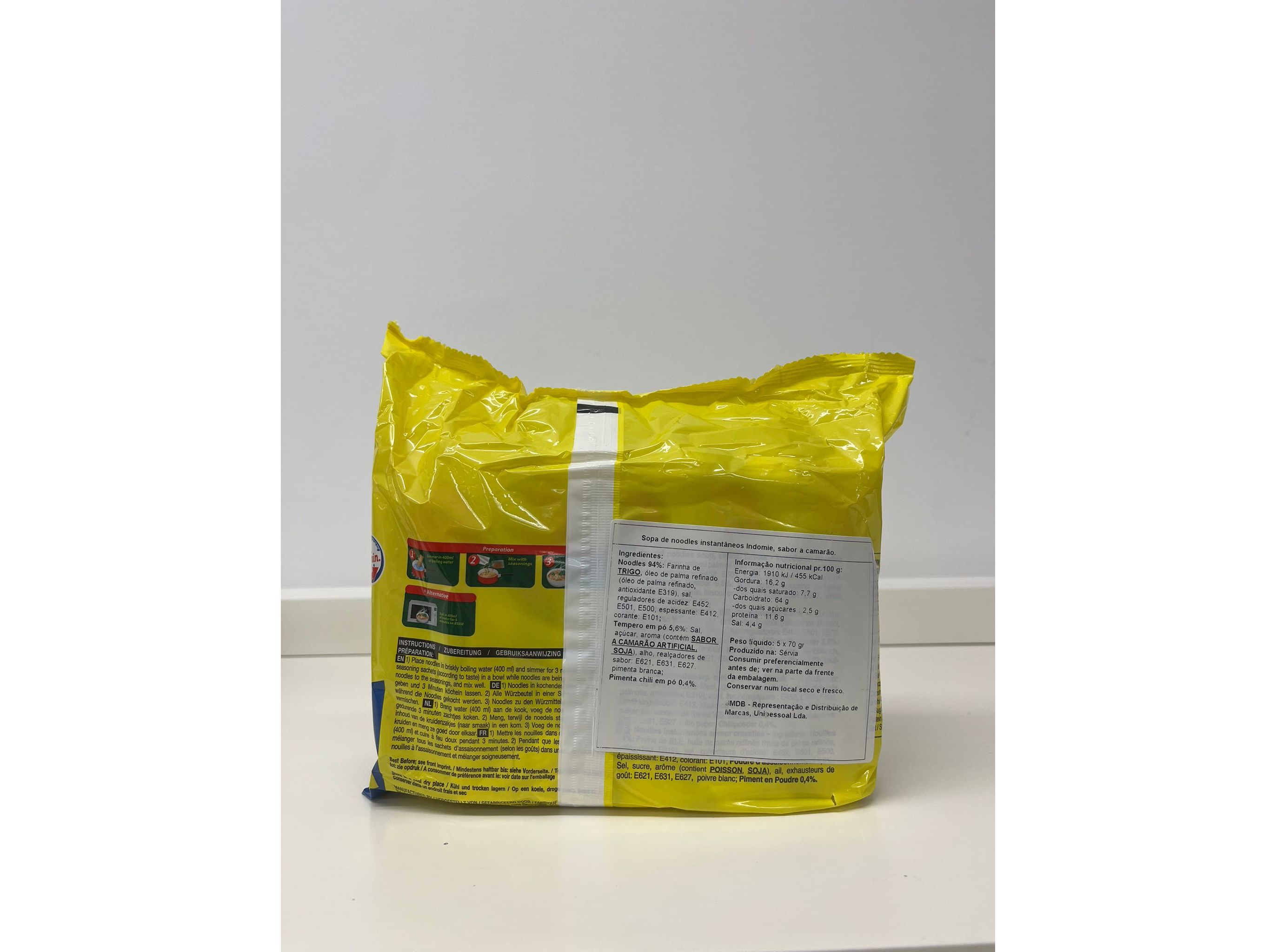 NOODLES INDOMIE CAMARÃO 350G PACK 5
