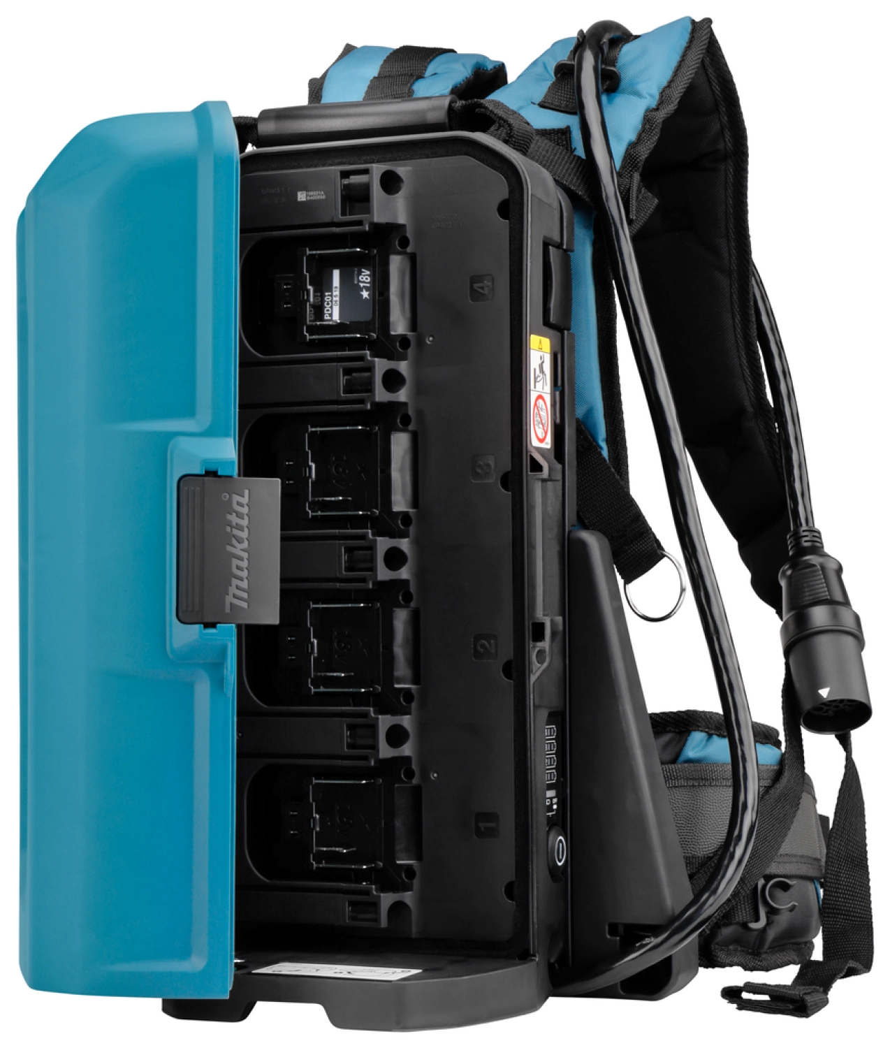 Makita PDC01X1 LXT 18V ruggedragen accustation PDC01 met 2x18V adapter incl. starterkit (4x 5,0Ah)