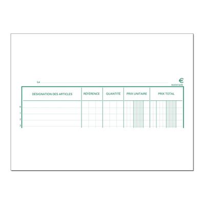 Exacompta - Livre d'inventaire - 80 pages - 32 x 19,5 cm