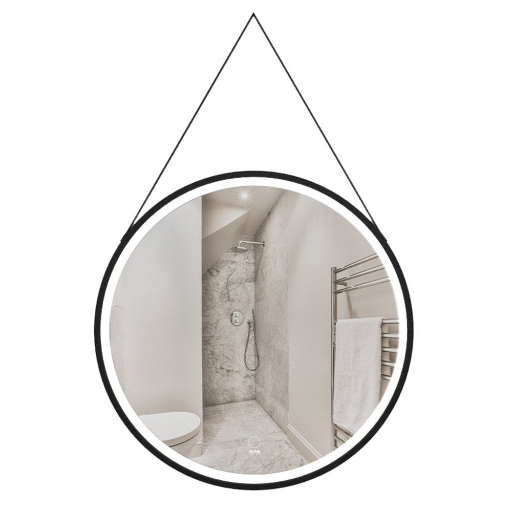 Home Deluxe - FIANA LED Spiegel - 40 cm - Rond - 3 verschillende lichtkleuren - Anti-condens systeem - Totaal vermogen 38 watt | Wandspiegel, badkamerspiegel