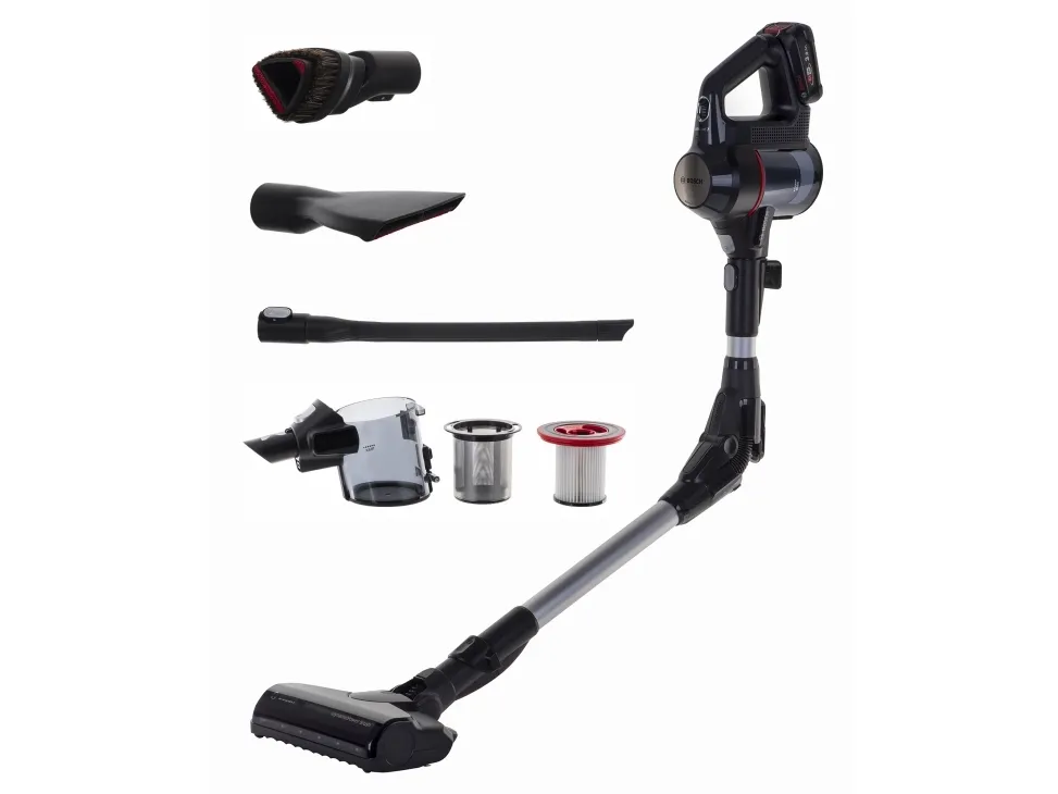 Bosch Unlimited 7 BBS712A - Støvsuger - pind/håndholdt (2-i-1) - uden pose - ledningsfri - antracit - 2 batterier, inkluderet oplader