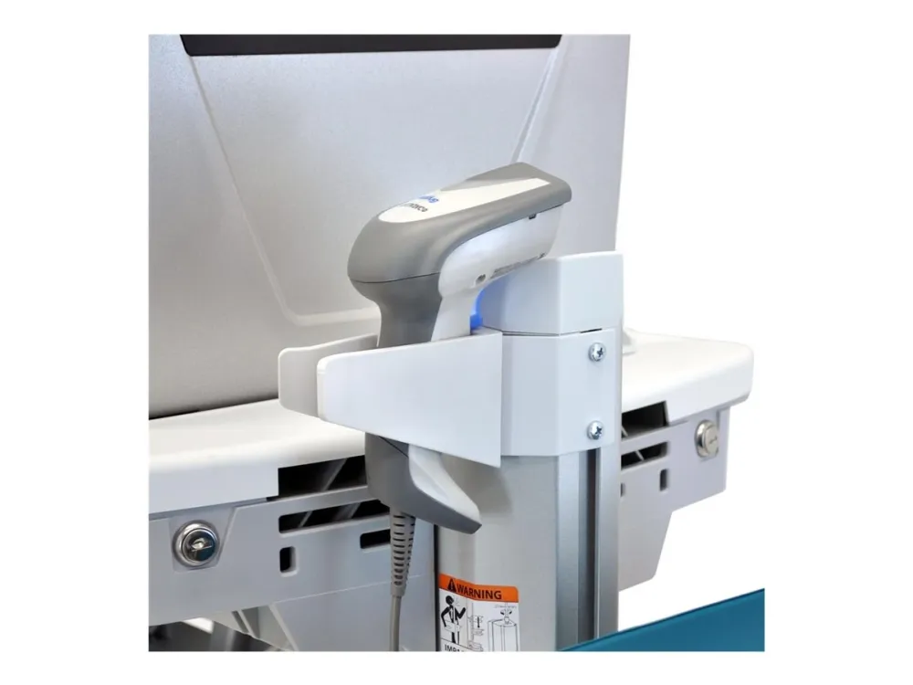Ergotron StyleView sv40 - Vogn med hjul - Constant Force Technology - for LCD-display/PC-udstyr - med LCD-drejeled - låsbar - medicinsk - aluminium, zinkbelagt stål, højkvalitetsplastik - grå, hvid, poleret aluminium - skærmstørrelse: op til 24