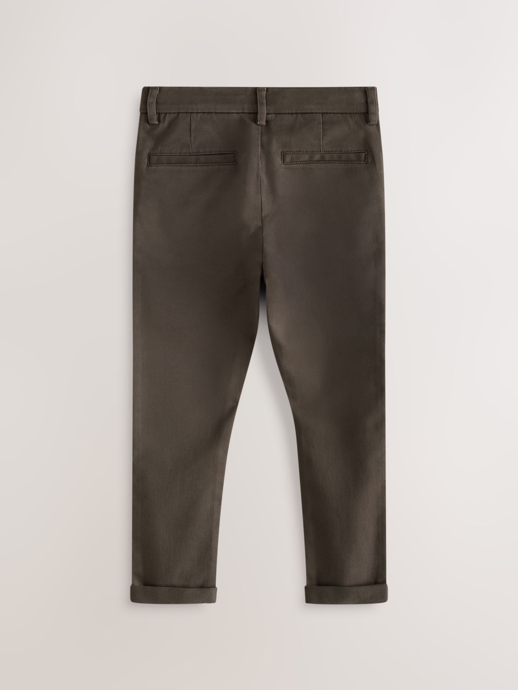 Chocoladebruin - Stretchy chino's (3-17jr)