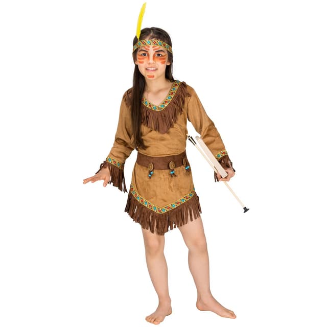 Indianerpigen Shania børnekostume