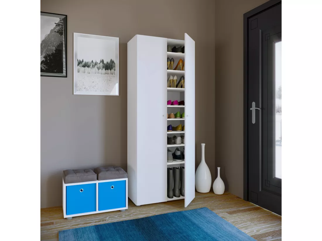XXL Bois Grande armoire à chaussures Vandol 9