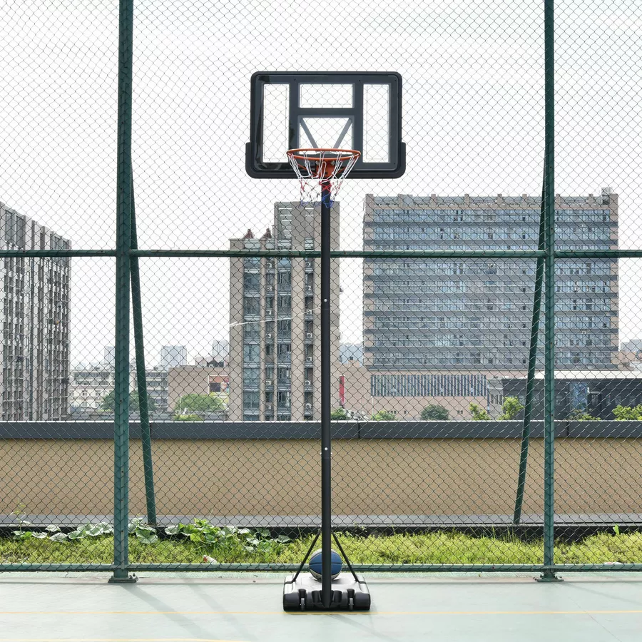 HOMCOM Basketballständer Schwarz