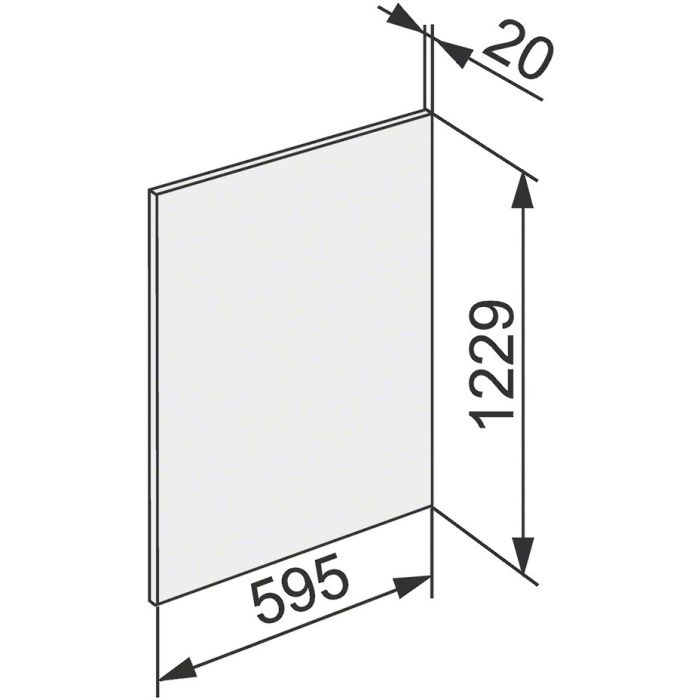 Miele Frontverkleidung KEDF 7122 Edelstahl CleanSteel