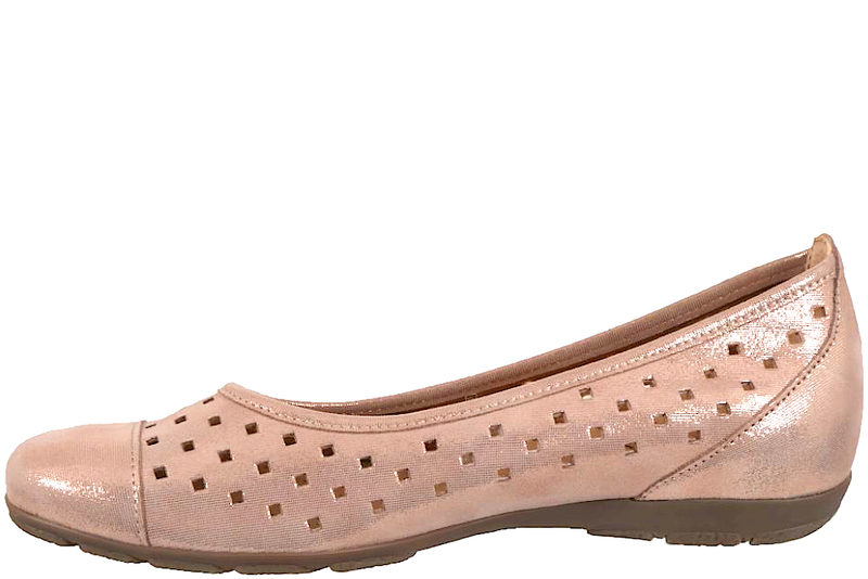GABOR BALLERINA I SHINY ROSA NUBUCK