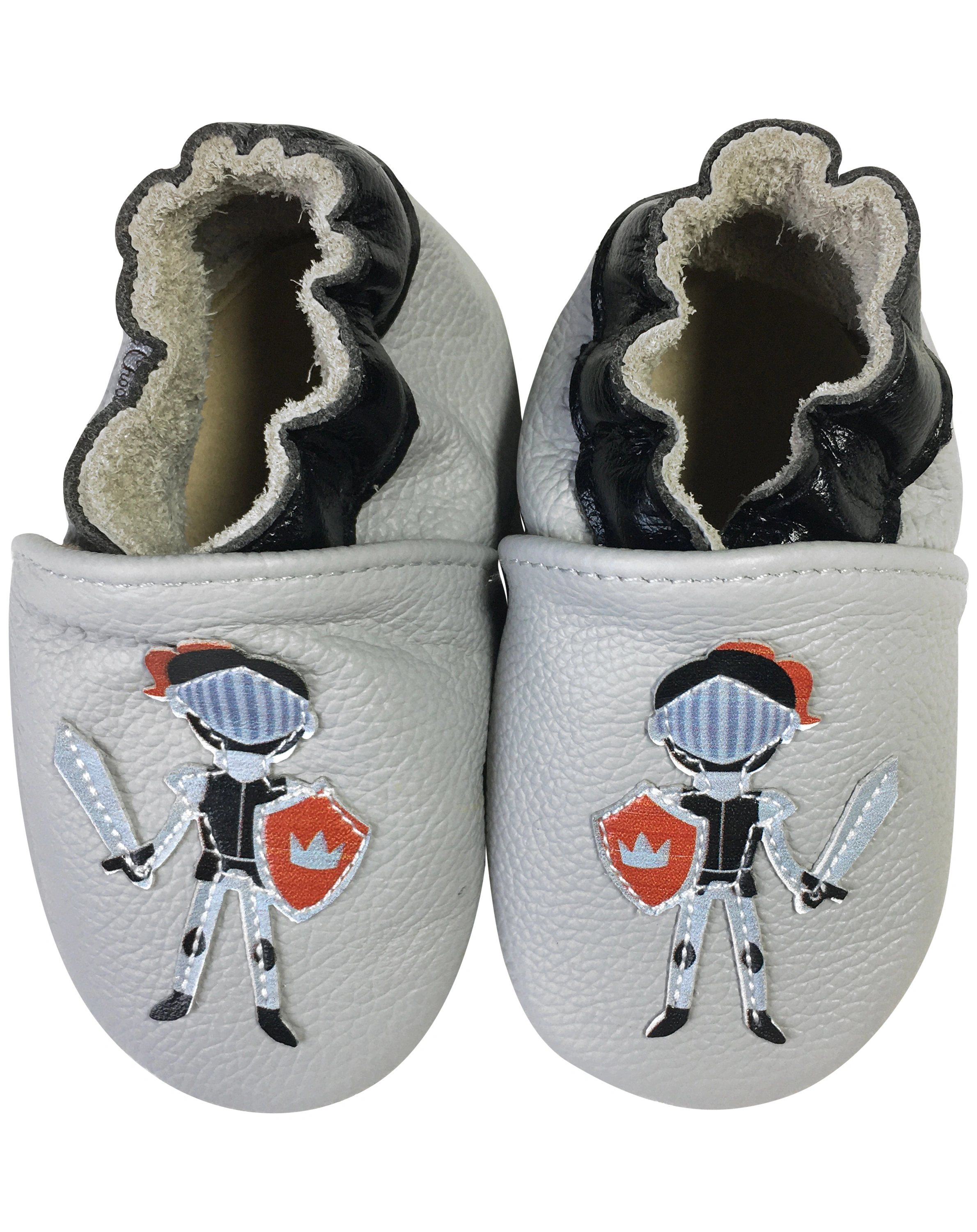 Krabbelschuhe KNIGHT in grau