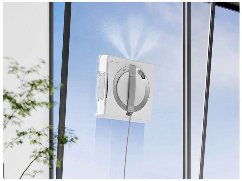 Ecovacs Fensterputzroboter W2 PRO Winbot Weiss Fensterreiniger für streifenfreie Sauberkeit auf Knopfdruck für glänzende Fenster
