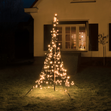 Fairybell Square Kerstboom inclusief 240 LED-lampjes en mast 2 meter