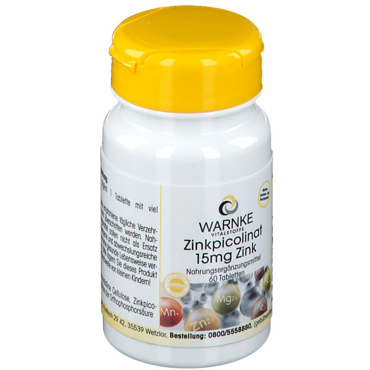 Zinkpicolinat 15 mg Zink