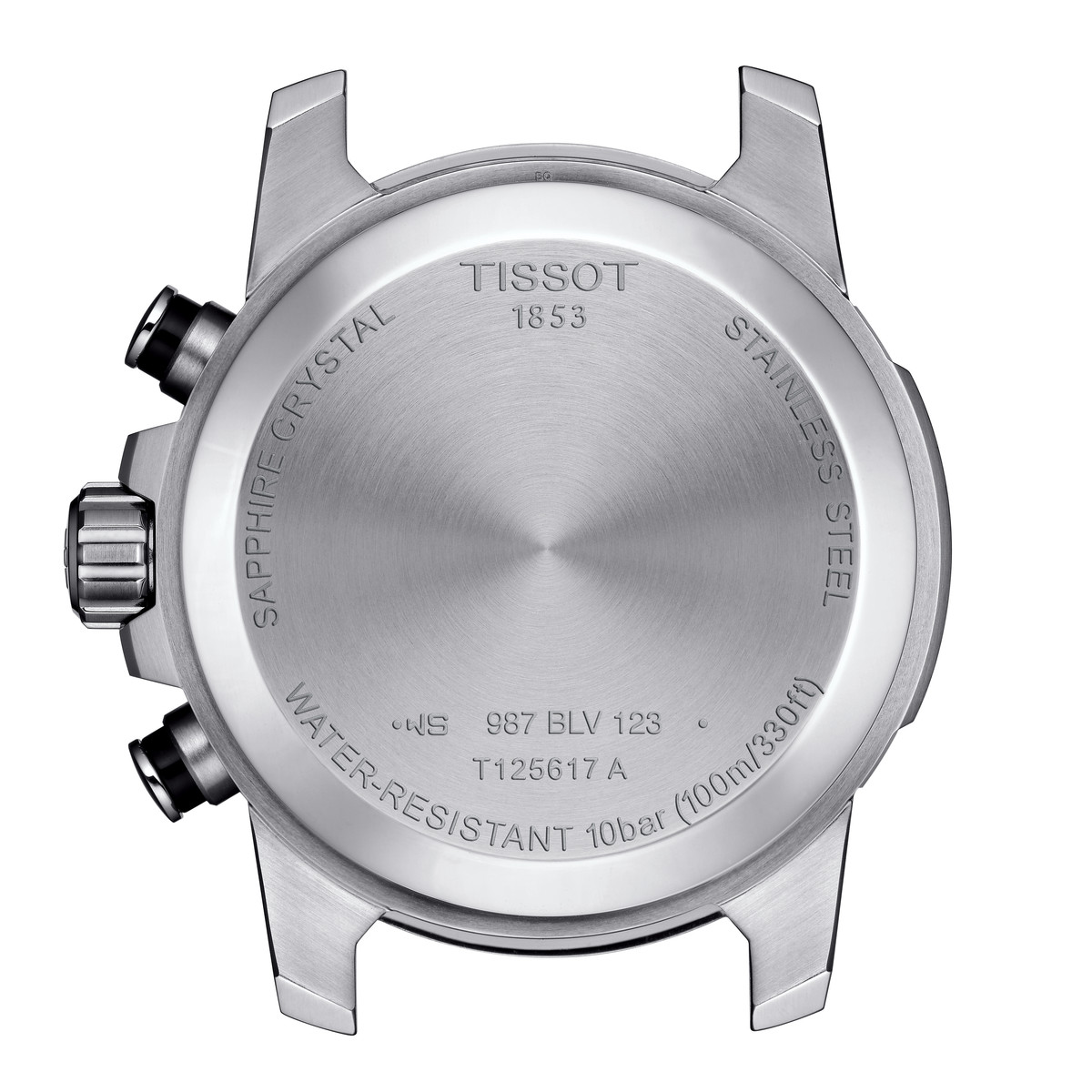 Montre Tissot homme chronographe acier cuir marron