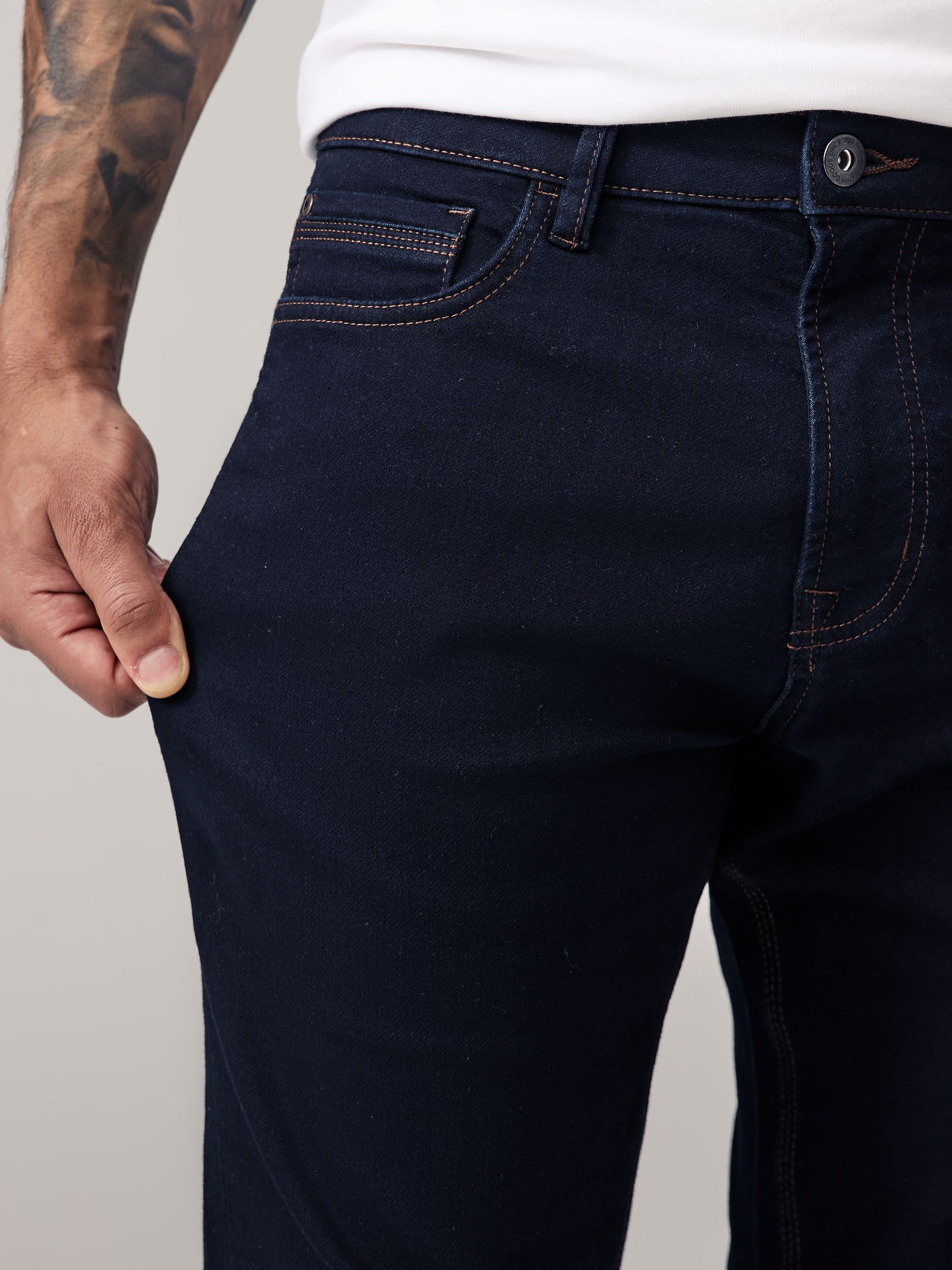 Indigo blauwe wassing - Slim Fit - Comfortabele stretchjeans