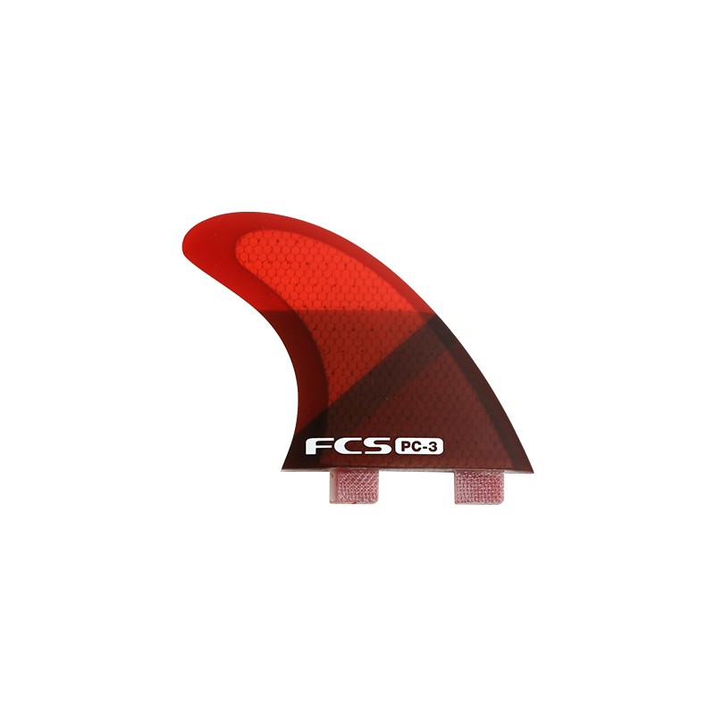 Ailerons surf FCS PC3 Red Slice Tri - The Corner Shop