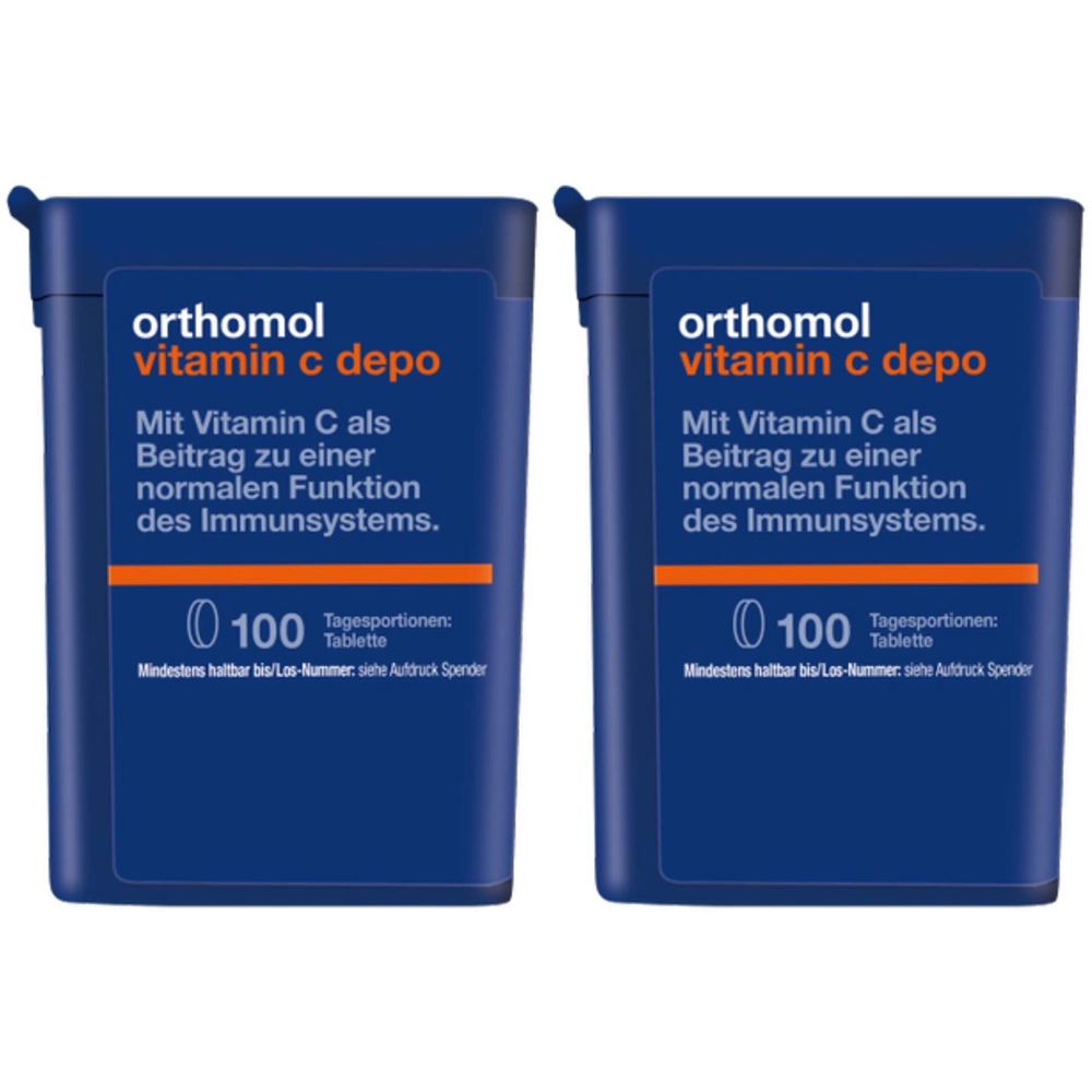 Orthomol Vitamin C depo - Nahrungsergänzungsmittel mit Depot-Wirkung für eine normale Funktion des Immunsystems - Tabletten